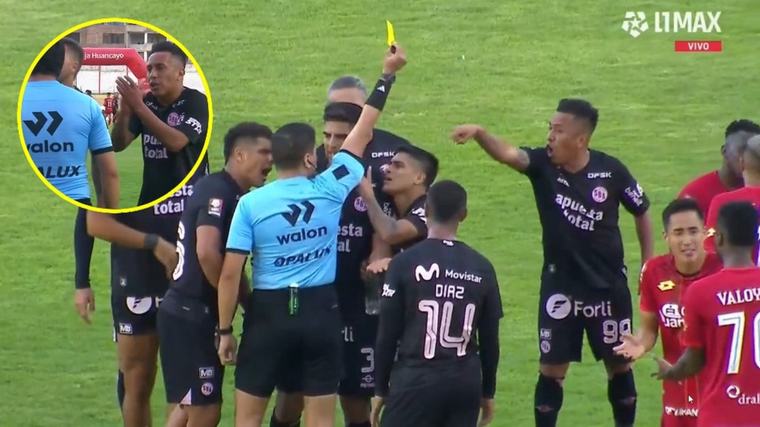Christian Cueva 'explotó' tras penal en contra de Boys: arremetió contra árbitro Daniel Ureta y aplaudió a cuarto hombre