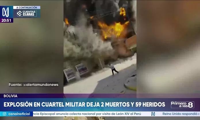 Bolivia: explosión en cuartel deja 10 muertos y 59 heridos