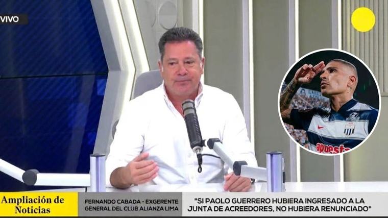 Fernando Cabada niega pagos elevados a representante de Paolo Guerrero: "75 mil dólares mensuales es una locura" [VIDEO]