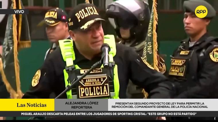JP presenta segundo proyecto de ley para permitir remoción del comandante general de la PNP antes de cumplir su periodo
