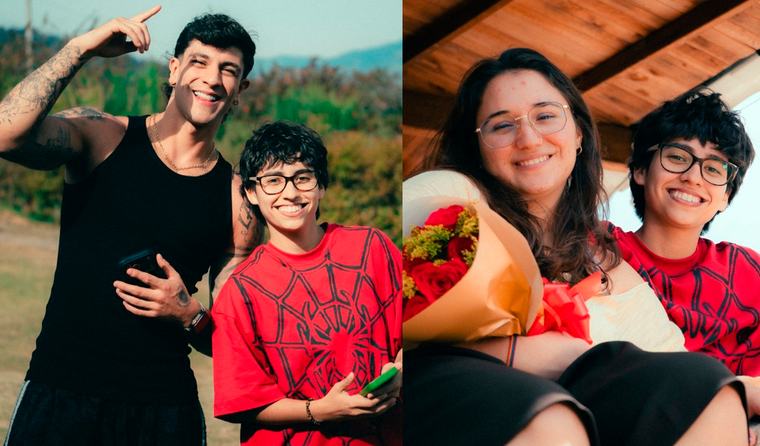 Influencer Mafe Sin R y su novia Samantha protagonizan románticas escenas en el videoclip ‘Un error?’, nuevo sencillo de Emil