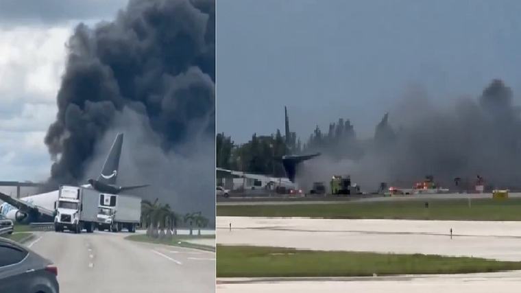 EE.UU.: Al menos cinco muertos tras estrellarse un avión de Amazon cerca del aeropuerto de Miami