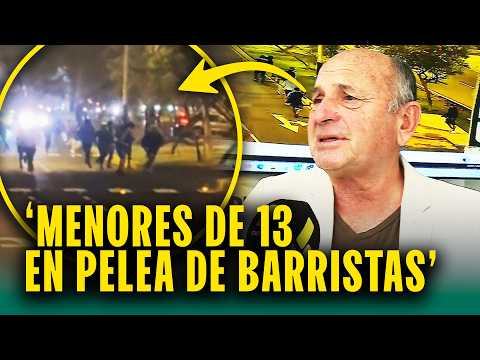 '¿Dónde están sus padres, cómo es posible?': Menores de 13 y 14 años en pelea de barristas