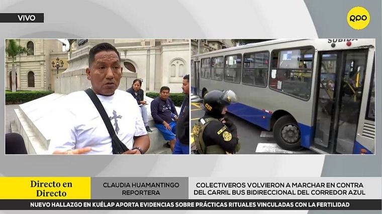 Colectiveros informales anuncian más protestas: "La avenida Arequipa es una vía pública para todos nosotros"