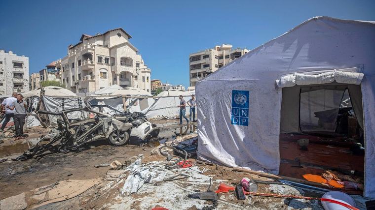 Al menos un muerto tras un ataque aéreo israelí en la ciudad de Gaza