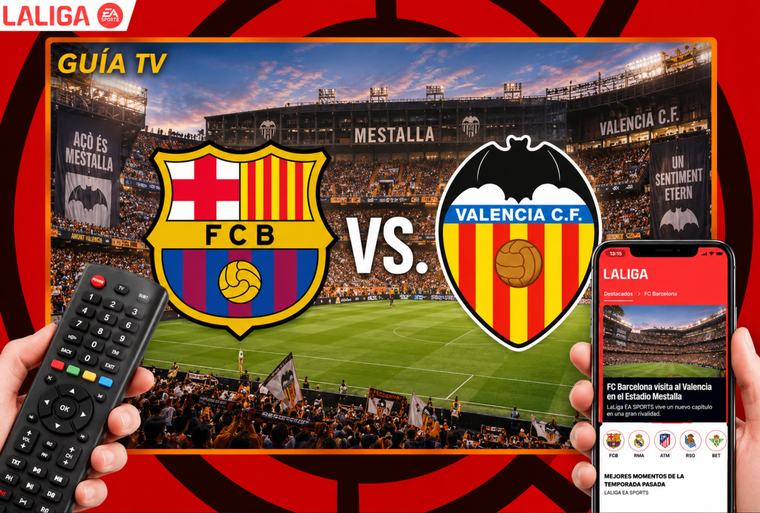 ¿A qué hora juega y en qué canal transmiten FC Barcelona vs. Valencia por LaLiga 2026-27 en EE.UU., España y México?