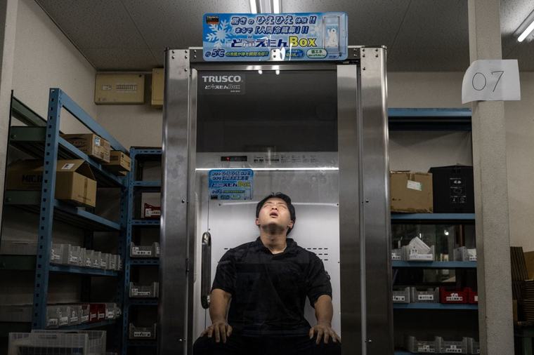 ¿Un refrigerador para humanos?: los extremos utilizados por los trabajadores japoneses durante la nueva ola de calor