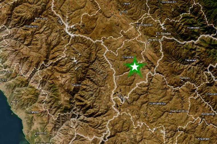 Sismo de magnitud 4,1 se registró esta mañana al noroeste de Huasicancha, en Junín