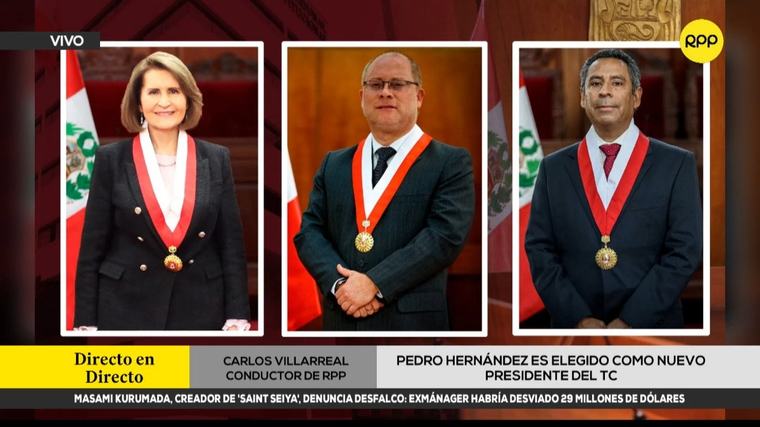 Magistrado Pedro Hernández Chávez fue elegido nuevo presidente del Tribunal Constitucional