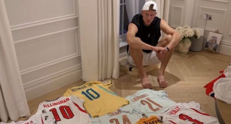“Es muy especial”: la sorprendente colección de camisetas de Haaland y por qué la de Neymar tiene más valor