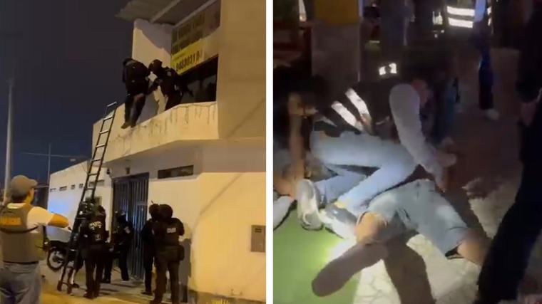 VMT: PNP interviene inmueble conocido como ‘La Casa Blanca’ y detiene a 13 personas, entre ellas dos menores