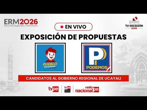 Candidatos gobierno regional de Ucayali: Partido Podemos Perú y Pueblo Consciente