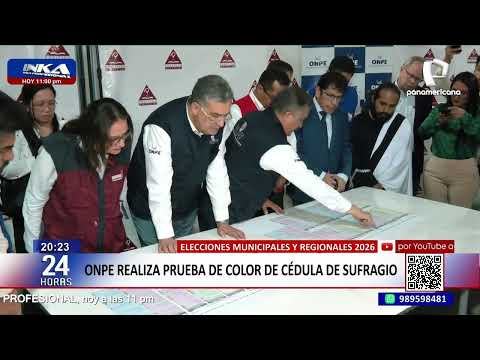 Onpe realizará prueba de color de cédula de sufragio