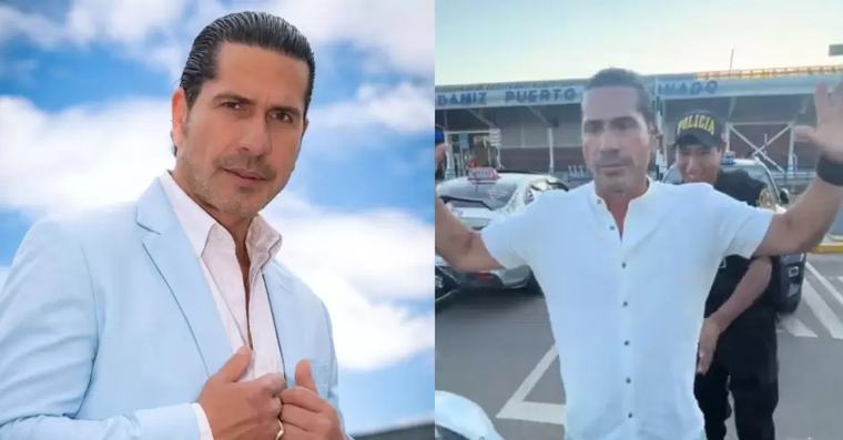 Gregorio Pernia 'El Titi' en Perú: actor es INTERVENIDO por la PNP en aeropuerto: "No traje nada"
