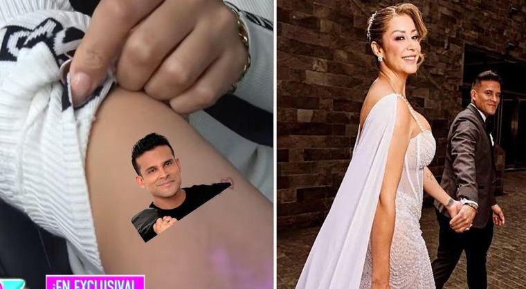 Karla Tarazona se hace tatuaje en honor a Christian Domínguez y el amor después de su boda