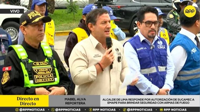 Renzo Reggiardo defiende autorización de Sucamec a Emape para usar armas: "No hay nada irregular, es una sociedad anónima"