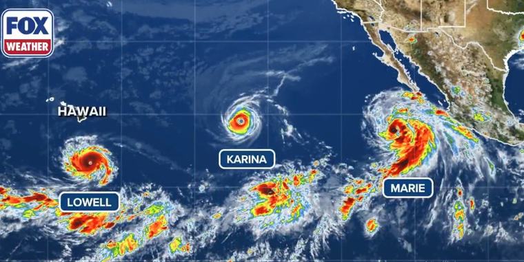 Histórico fenómeno El Niño alimenta la rara sucesión de tres tormentas en el océano Pacífico