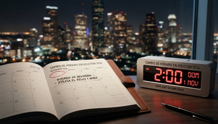 Cambio de horario en Houston 2026: fecha exacta del horario de invierno y en qué ciudades se atrasan los relojes