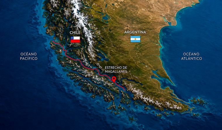 El paso bioceánico clave ante la crisis del Canal de Panamá que tensiona a Chile y Argentina: ¿a quién pertenece el estrecho de Magallanes?